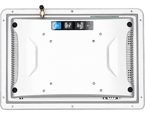 Rear — VESA mount and I/O